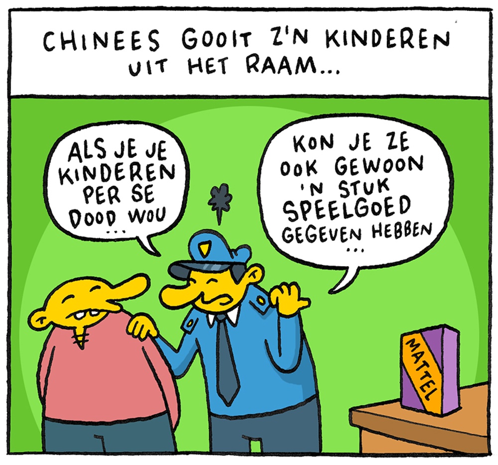 Uit het raam